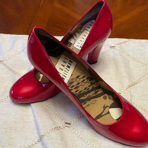 Stuart Weitzman Patent Leather Chunky Heel